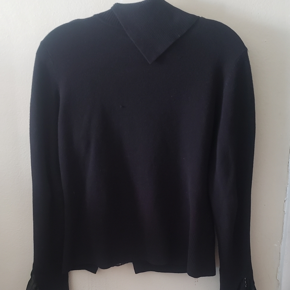 WilliSmith black turtle neck sweater - Picture 3 of 7
